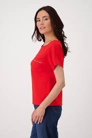 krásna červená blúzka Calvin Klein