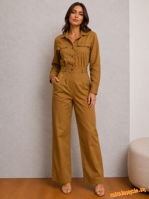 skvelý orechový overal H&m