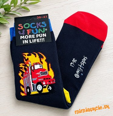 Ponozky SOCKS 4 FUN - motiv: HASIC !!! Velkost 36-41 !!! VASA CENA