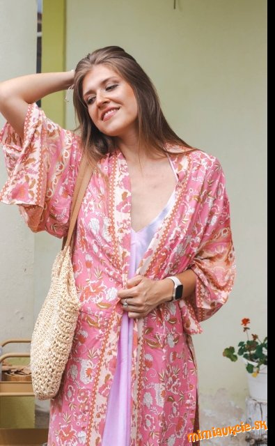 Luxusne nenosene dlhe kimono- kaftan, top material