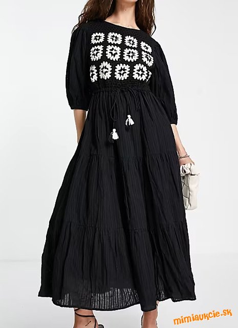 TOPSHOP - Nové Nádherné Šaty s Háčkovaním (PC 76 €)