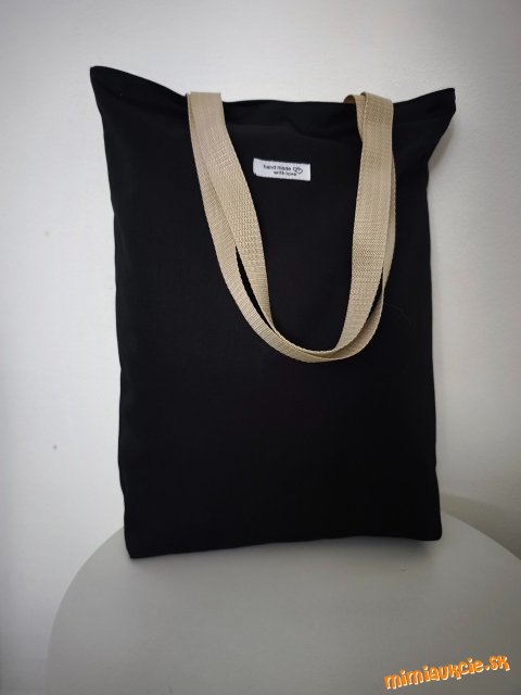 Taška čierna látková **********HANDMADE