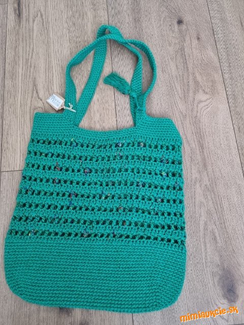 nová ručne háčkovaná  zelená kabelka