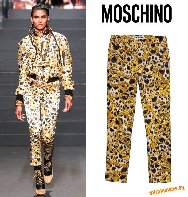 Luxusne nohavice - spoluprava H&M a MOSCHINO !!! Nove !!! Velkost 34 !!! POVODNA CENA 119 DOLAROV