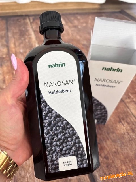 čučoriedkový sirup Nahrin