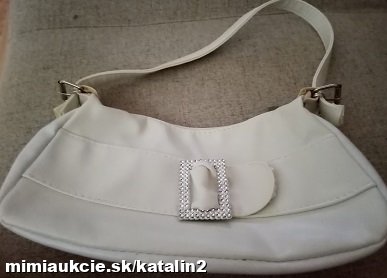 Dámska elegantná kabelka biela