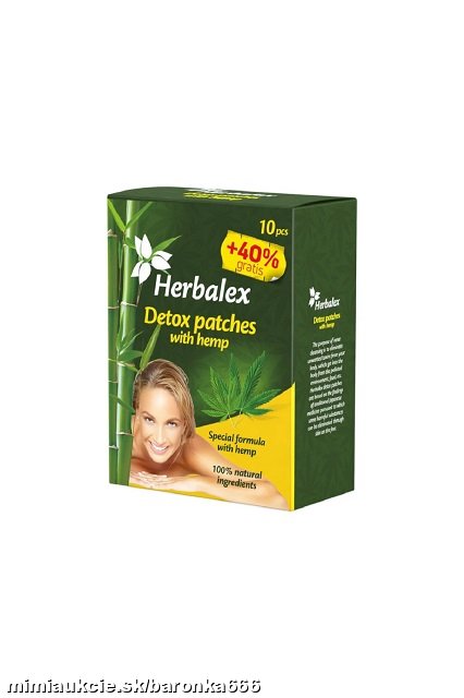 ***SwissMedicus® Herbalex – Detoxikačné náplasti s kanabisom 14 ks *** - !!!  AKCIA  !!!