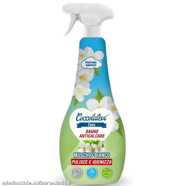 Coccolatevi Čistič kúpeľne Muschio Bianco vodný kameň 750 ml - *** NOVINKA  ***