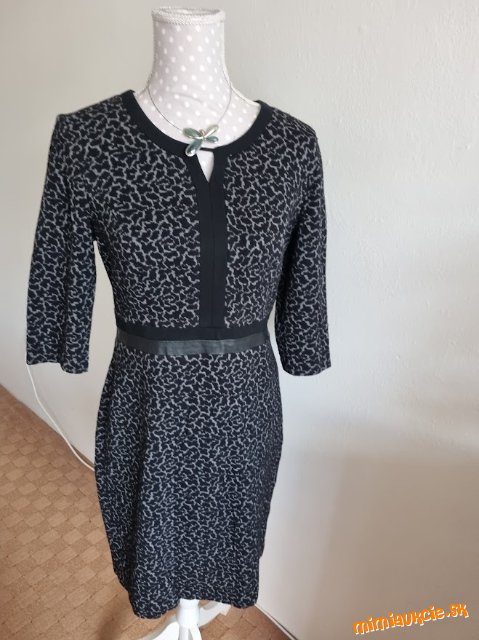 čierno-sivé elastické šaty Gerry Weber veľ. 40
