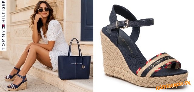 Damske sandale TOMMY HILFIGER !!! Nove s krabicou !!! Velkost 39 !!! POVODNA CENA 107 EUR