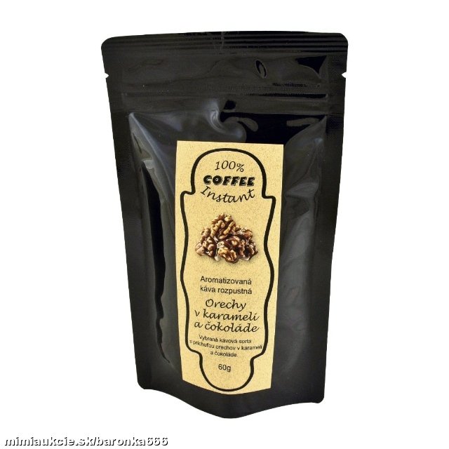 +++ Káva instantná Orechy v karameli a čokoláde 60g +++-výnimočná chuť...