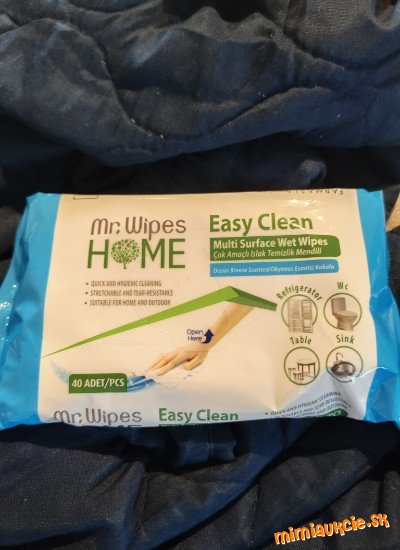 Mr.Wipes Easy clean Multifunkčné čistiace utierky, super na kuchyňu,WC,sanitu... :)