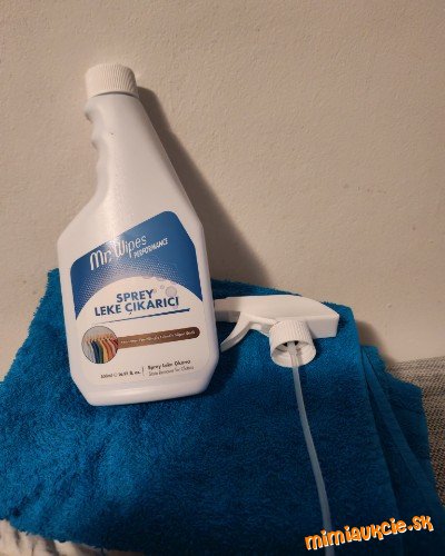 Mr Wipes Vykonny čistič na škvrny v spreji na bielizeň, je SUPER aj na horšie škvrny