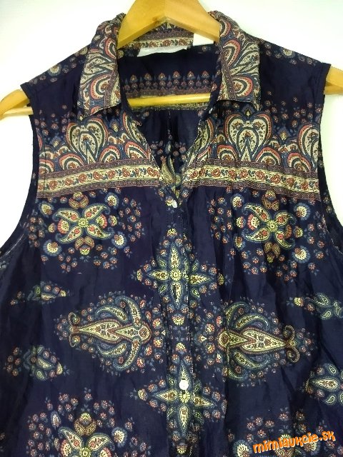 Nádherná blúzka s paisley vzorom č.XL