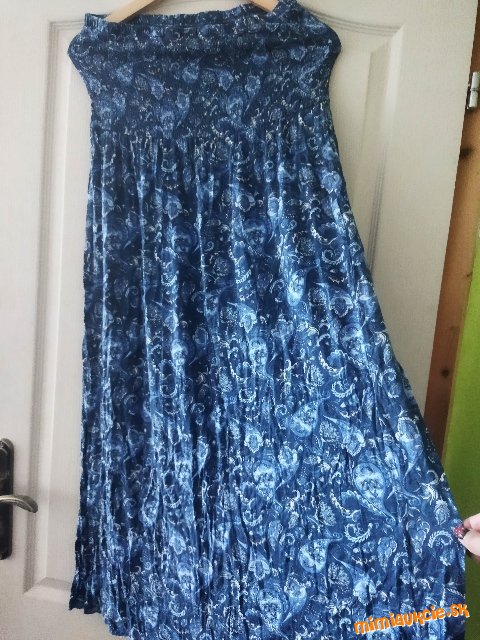 Nádherné oversize maxišaty/sukňa s paisley vzorom č. XXL