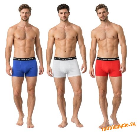 3-balenie panskych boxeriek LE COQ SPORTIF !!! Nove s krabicou !!! Velkost L !!! SUPER CENA