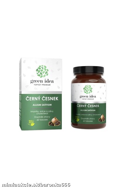 Green idea Čierny cesnak - kapsuly 60 ks -pre srdce, cievy, cholesterol...