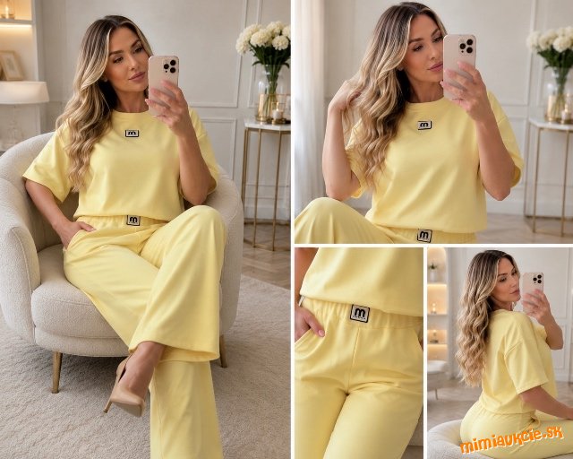 Dámsky komplet Urban pastel yellow