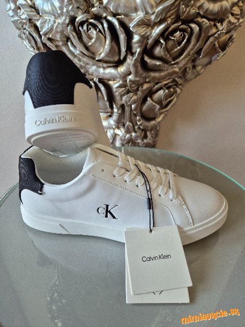 Calvin Klein tenisky - nove, kozene, komplet balenie