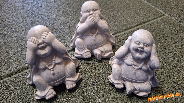 *** 3KS DEKORAČNE SOSKY BUDHA - NEVIDÍM- NEPOČUJEM- NEPOVIEM***