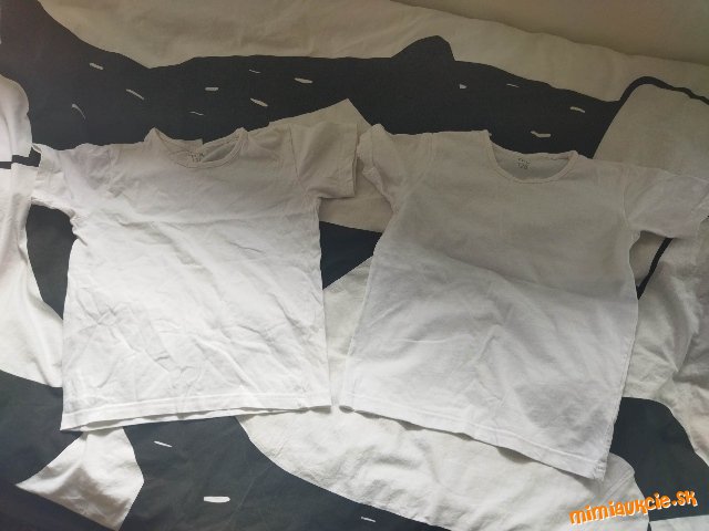 2x biele tričko č. 128