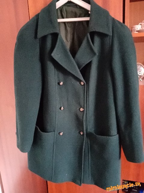 Zeleny flaušovy kabat** vel 56***XXXL****