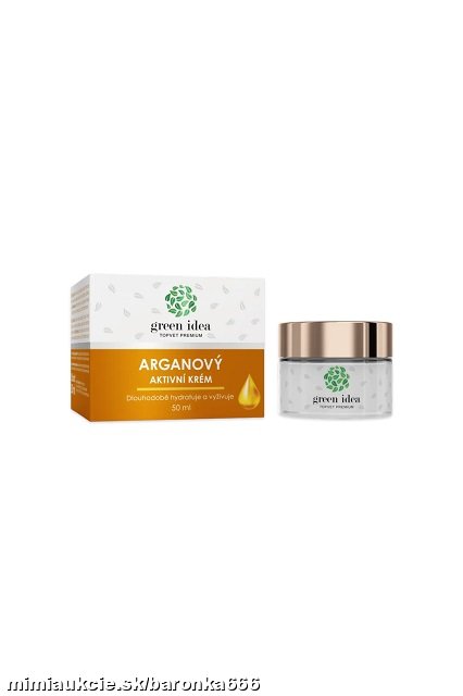 +++ Green idea Arganový aktívny  krém 50 ml +++ - dlhodobá hydratácia a výživa pleti...