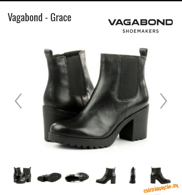 Chelsea čižmy Vagabond, model Grace, veľkosť 38.