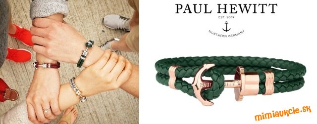 Kozeny naramok PAUL HEWITT !!! Novy s krabickou !!! POVODNA CENA 49,99 EUR