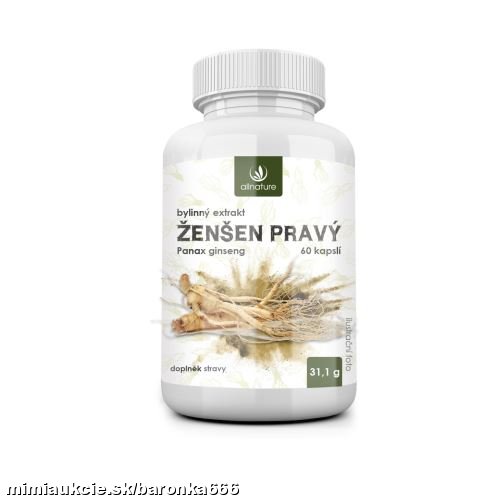 +++ Allnature Ženšen bylinný extrakt 60 cps. +++ - !!! všestranný a rokmi overený pomocník !!!.....