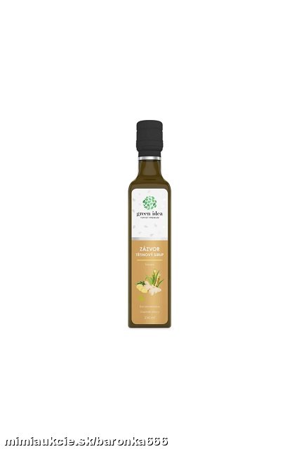 ***Green idea Zázvor sirup - trstinový 250 ml*** - trávenie , nevoĺnosť, dýchacie cesty...