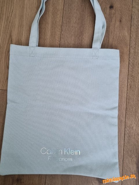 svetlomodrá nová nákupná taška Calvin Klein s visačkou