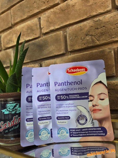 Schaebens Panthenol sheet masky pod oci 3kusy