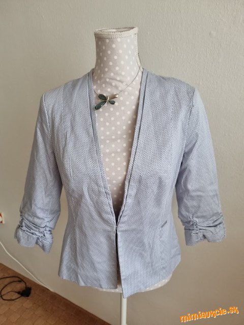 bielo-modré elastické sako Orsay veľ. 40