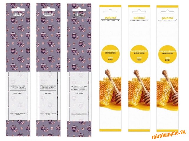6 baleni vonnych tyciniek - EARL GREY a HONEY !!! Spolu 60 kusov tyciniek !!! VASA CENA